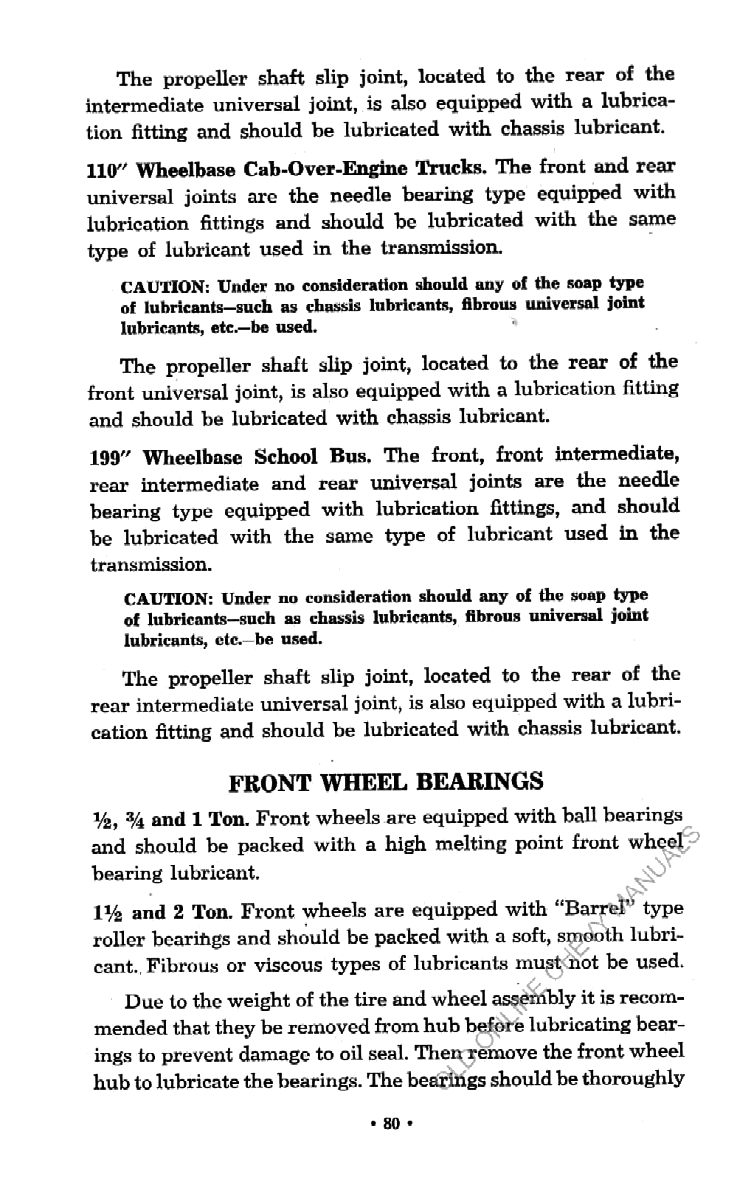 1951 Chevrolet Trucks Operators Manual Page 52